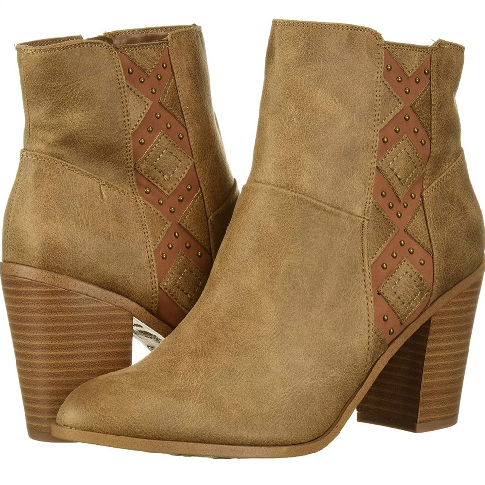 Fergie Tan Ankle Booties